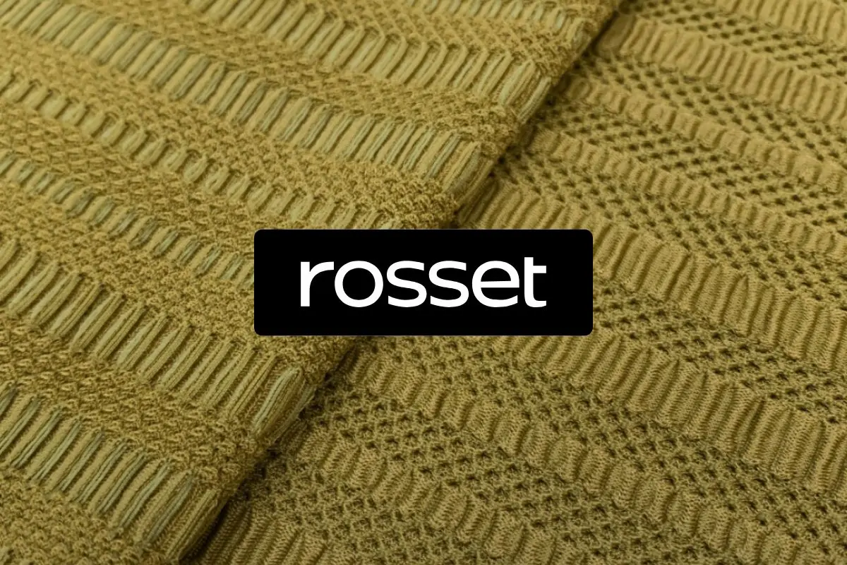 Selección de telas importadas de Rosset utilizadas en deporte, lencería, moda y trajes de baño
